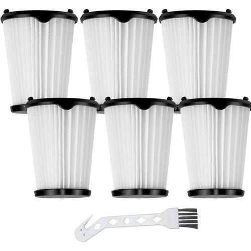 Paquet de 6 filtres de remplacement compatibles avec l'aspirateur-balai Ergorapido EHVS2510AW VS3510AR (version standard et Pet) pièce n° EL65522 (paquet de 6)