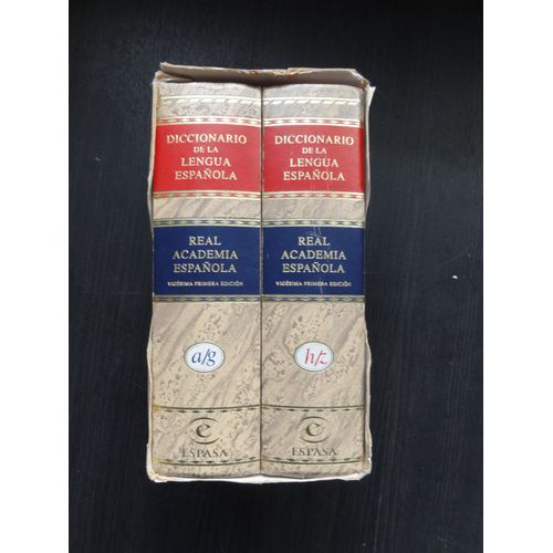 Diccionario De La Lengua Espanola Real Academia 2 Volumes