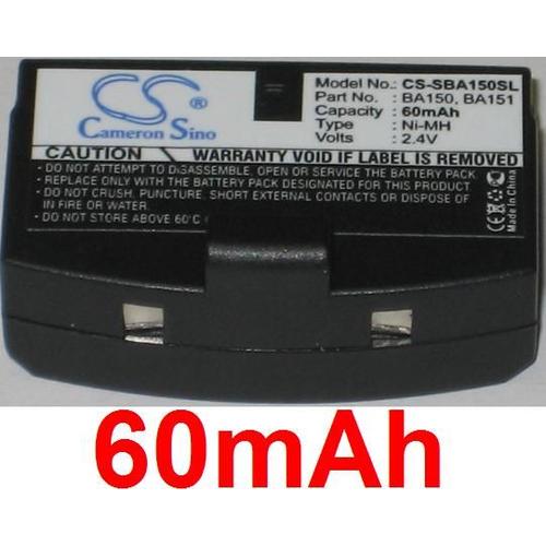 Batterie Pour Sennheiser  Ri250, Ri250-J, Ri250s, Rs-2400, Rs-30, Rs-4, Rs-40, Rs-400, Rs-45, Rs-6, P/N: Ba150, Ba151, West-Ba151 **60mah**