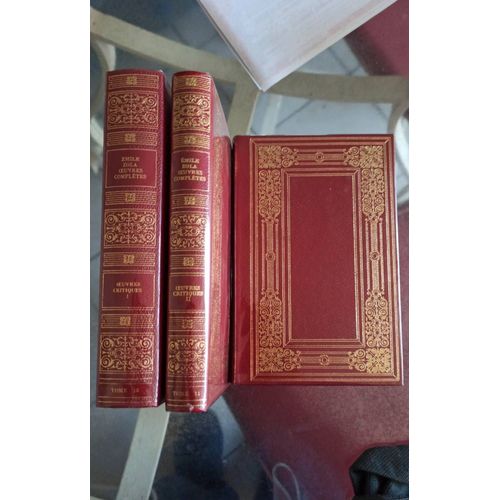 Emile Zola. Oeuvres Completes. Oeuvres Critiques. Tomes 10.11.12. 3 Volumes.