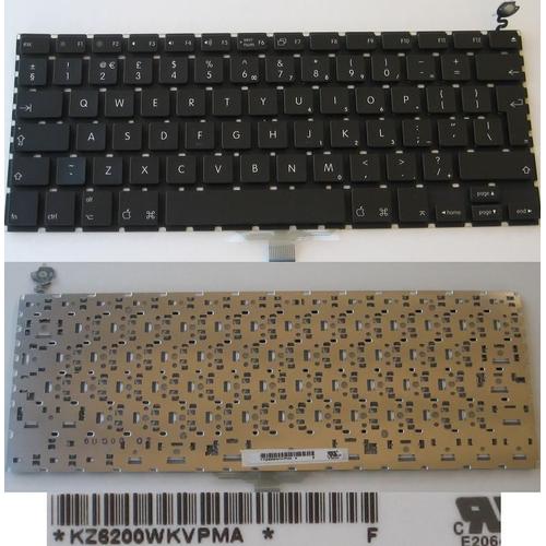 Clavier Qwerty UK Pour APPLE G4 MACBOOK 13.3' Series, Noir / Black, Model: KZ6200WKVPMA