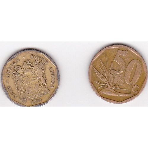 50 Centimes De Rand 1991 Et Divers