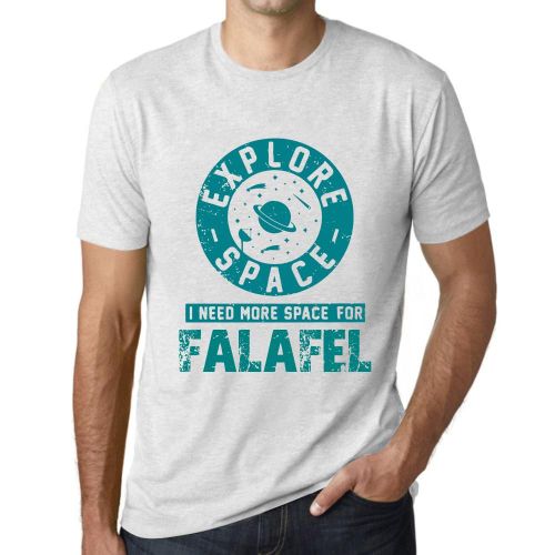 Homme Tee-Shirt Explore L'espace J'ai Besoin De Plus D'espace Pour Les Falafels - Explore Space I Need More Space For Falafel - T-Shirt Graphique Éco-Responsable Vintage Cadeau Nouveauté