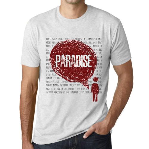 Homme Tee-Shirt Paradis Des Pensées - Thoughts Paradise - T-Shirt Graphique Éco-Responsable Vintage Cadeau Nouveauté