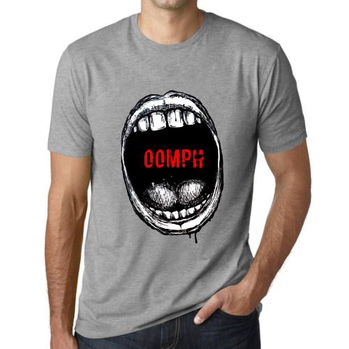 Homme Tee-Shirt Expressions Buccales Oomph - Mouth Expressions Oomph - T-Shirt Graphique Éco-Responsable Vintage Cadeau Nouveauté