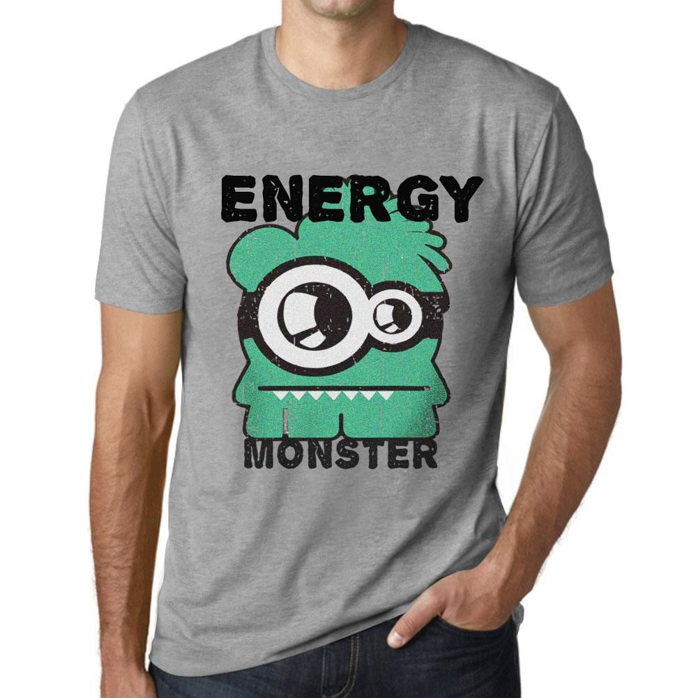 Homme Tee-Shirt Monstre D'énergie - Energy Monster - T-Shirt Graphique Éco-Responsable Vintage Cadeau Nouveauté