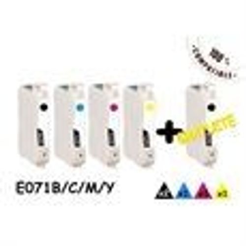 CDiscount - Pack de 5 - noir, jaune, cyan, magenta - cartouche d'encre - pour Epson Stylus DX9400, SX115, SX215, SX218, SX415, SX515, SX610; Stylus Office BX310, BX610