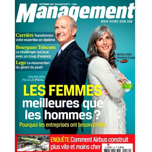 Management 189  Femmes Vs Hommes / Bouygues Telecom / Lego / Airbus / Mars / L'oréal