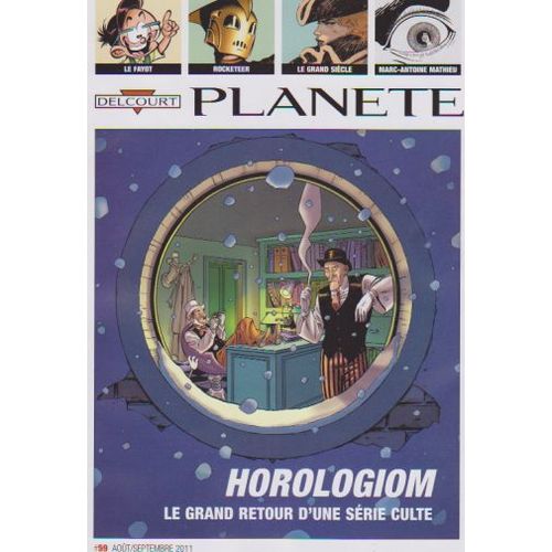 Planete Delcourt 59 Walkind Dead Horologiom Rocketeer Le Fayot Marc-Antoine Mathieu Trillo