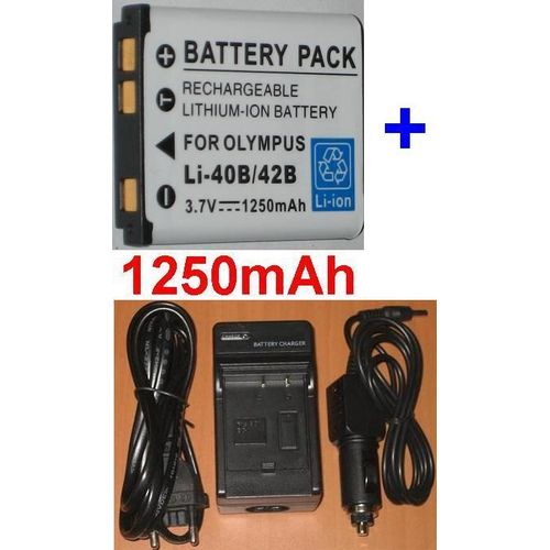 Chargeur + Batterie Pour Casio Exilim EX-S6SR EX-S7BK