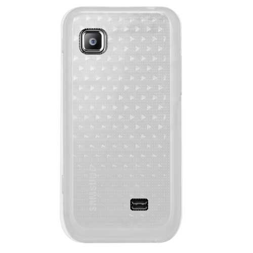 Coque Semi-Rigide Transparente Aux Motifs Nids D'abeilles Pour Samsung Wave 575 S5750