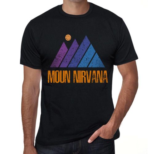 Homme Tee-Shirt Le Nirvana Des Montagnes - Mountain Moun Nirvana - T-Shirt Graphique Éco-Responsable Vintage Cadeau Nouveauté