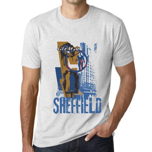 Homme Tee-Shirt Le Mode De Vie À Sheffield - Sheffield Lifestyle - T-Shirt Graphique Éco-Responsable Vintage Cadeau Nouveauté