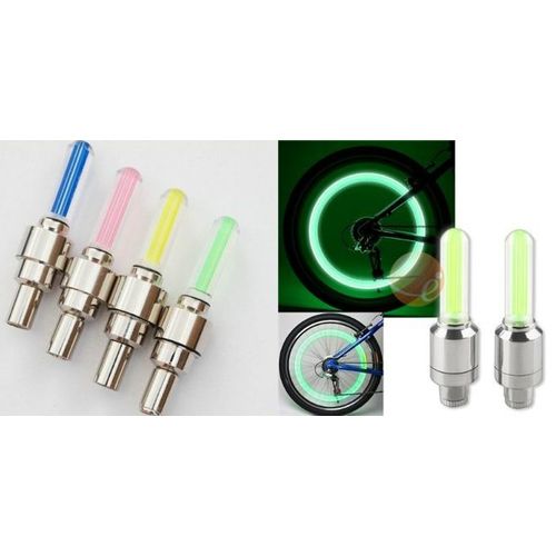 2 Bouchons Valve Led Auto Moto Scooter Velo Vtt Booster