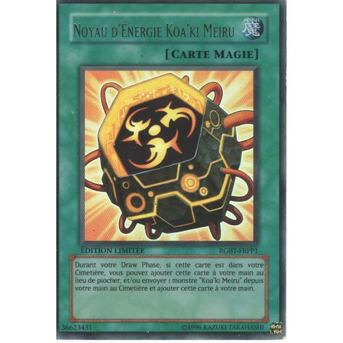Carte Yu-Gi-Oh! "Noyau D'énergie Koa'ki Meiru" Ultra Rare Rgbt-Frpp1