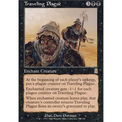 Foil Premium Peste Voyageuse  - Magic Mtg - Odyssee Vf Mint 166 - R