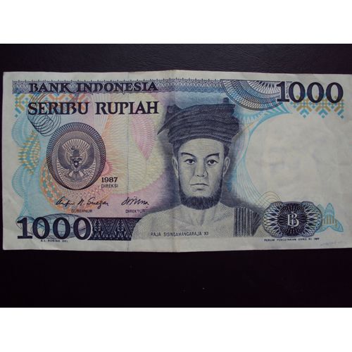 Indonésie...Billet De 1000 Rupiah.1987.Raja Sisingamangara X I I.