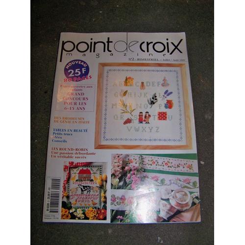 Point De Croix Magazine  N° 2 : Brodeuses De Genie En Italie