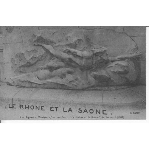 Lyon 2ème - Haut-Relief En Marbre " Le Rhône Et La Saône " - Be - Réf 062 009