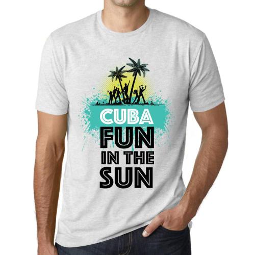 Homme Tee-Shirt S'amuser Au Soleil À Cuba - Fun In The Sun In Cuba - T-Shirt Graphique Éco-Responsable Vintage Cadeau Nouveauté