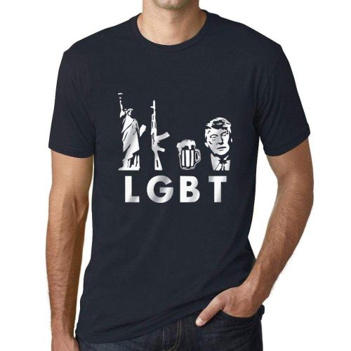 Homme Tee-Shirt Lgbt Liberté Armes À Feu Bière - Lgbt Liberty Guns Beer - T-Shirt Graphique Éco-Responsable Vintage Cadeau Nouveauté