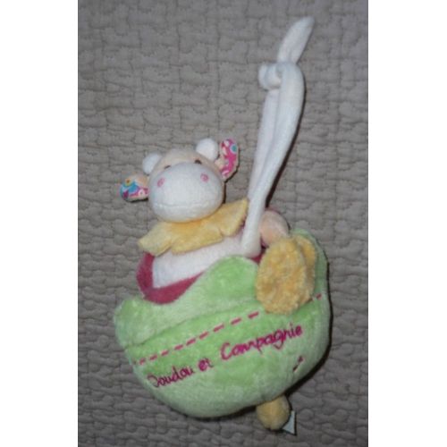 Doudou Et Compagnie Vache Doudou Peluche Musical 18 Cm