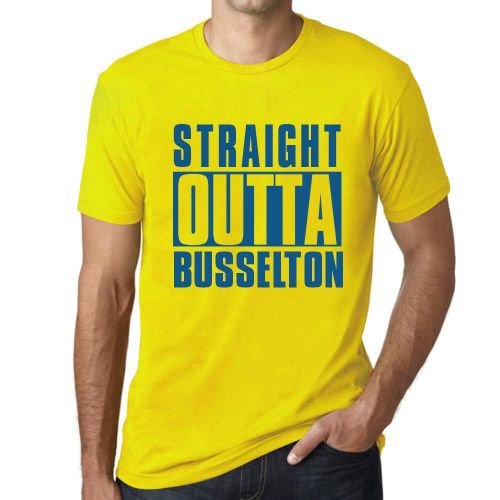 Homme Tee-Shirt Tout Droit Sorti De Busselton - Straight Outta Busselton - T-Shirt Graphique Éco-Responsable Vintage Cadeau Nouveauté