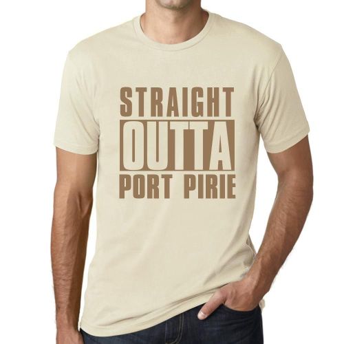 Homme Tee-Shirt Tout Droit Sorti De Port Pirie - Straight Outta Port Pirie - T-Shirt Graphique Éco-Responsable Vintage Cadeau Nouveauté