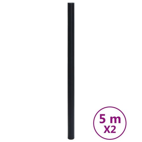 vidaXL Autocollants auto-adhésifs pour meuble noir mat 90x500 cm PVC