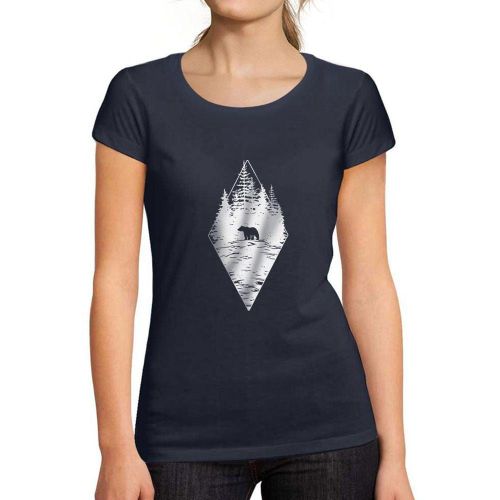 Femme Tee-Shirt Ours De La Forêt - Forest Bear - T-Shirt Graphique Éco-Responsable Vintage Cadeau Nouveauté