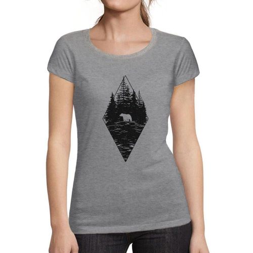 Femme Tee-Shirt Ours De La Forêt - Forest Bear - T-Shirt Graphique Éco-Responsable Vintage Cadeau Nouveauté