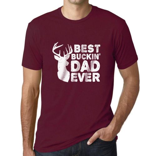 Homme Tee-Shirt Le Meilleur Père De Tous Les Temps - Best Buckin' Dad Ever - T-Shirt Graphique Éco-Responsable Vintage Cadeau Nouveauté