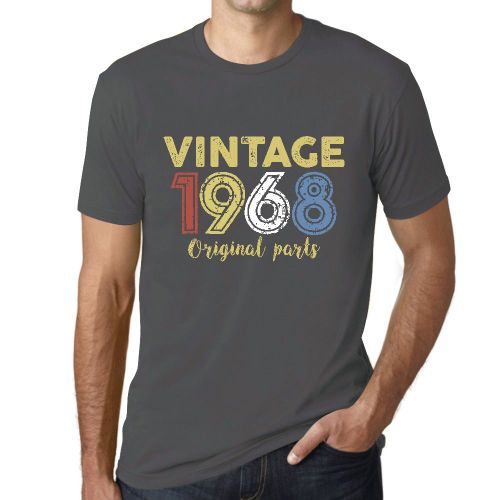 Homme Tee-Shirt Pièces D'origine 1968 - Original Parts 1968 - 56 Ans T-Shirt Graphique Idée Cadeau 56e Anniversaire Vintage Année 1968 Nouveauté