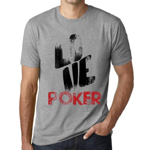 Homme Tee-Shirt Poker D'amour - Love Poker - T-Shirt Graphique Éco-Responsable Vintage Cadeau Nouveauté