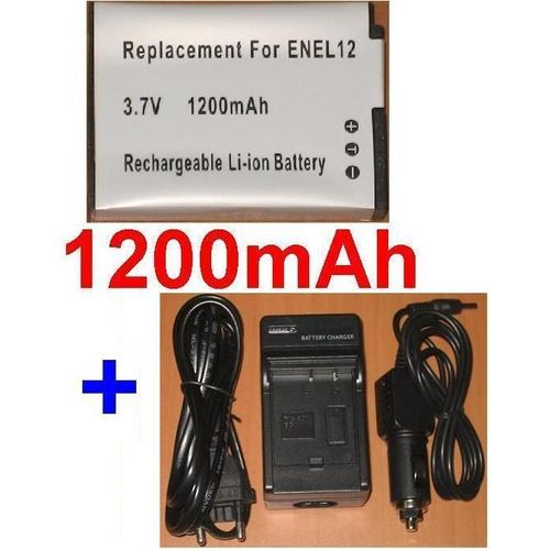 Chargeur + Batterie Pour NIKON Coolpix S630 S710 **1200mAh**