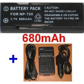 Chargeur + Batterie Pour SANYO Sanyo Xacti VPC-A5 **680mAh**
