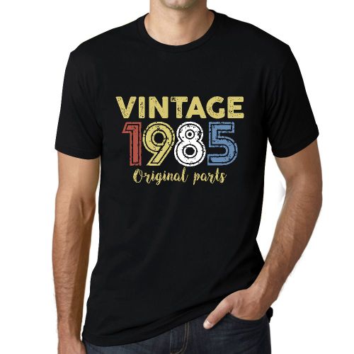 Homme Tee-Shirt Pièces D'origine 1985 - Original Parts 1985 - 39 Ans T-Shirt Graphique Idée Cadeau 39e Anniversaire Vintage Année 1985 Nouveauté