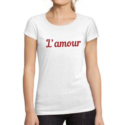 Femme Tee-Shirt L'amour T-Shirt Graphique Éco-Responsable Vintage Cadeau Nouveauté