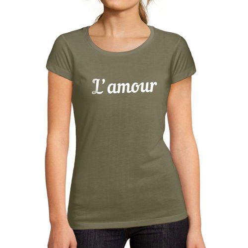 Femme Tee-Shirt L'amour T-Shirt Graphique Éco-Responsable Vintage Cadeau Nouveauté