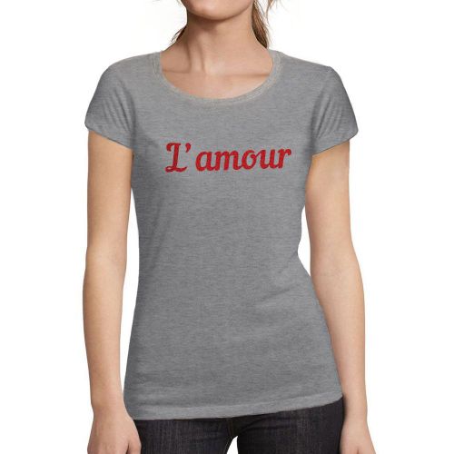 Femme Tee-Shirt L'amour T-Shirt Graphique Éco-Responsable Vintage Cadeau Nouveauté