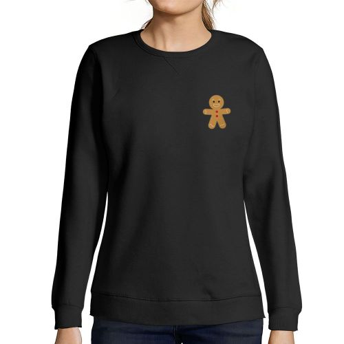Femme Sweat-Shirt Imprimé Graphique Petit Biscuit Noël Xmas - Little Biscuit Christmas Xmas - Sweatshirt Éco-Responsable Vintage Cadeau Nouveauté