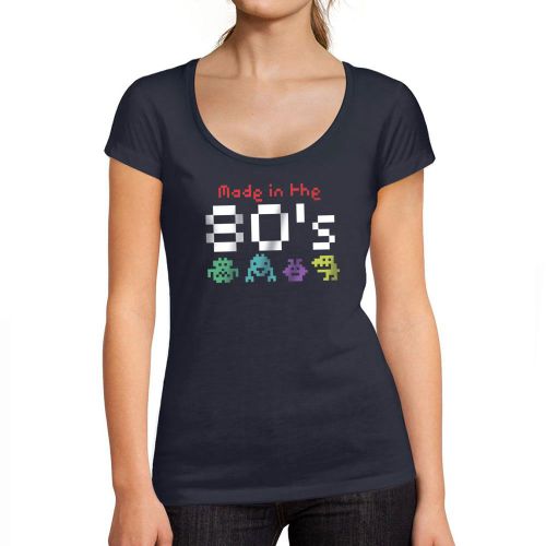 Femme Tee-Shirt Fabriqué Dans Les Années 80 - Made In 80's - 80 Ans T-Shirt Graphique Idée Cadeau 80e Anniversaire Vintage Année 1944 Nouveauté