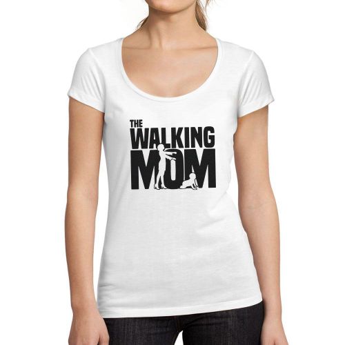 Femme Tee-Shirt Maman Qui Marche - Walking Mom - T-Shirt Graphique Éco-Responsable Vintage Cadeau Nouveauté