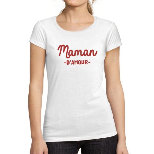 Femme Tee-Shirt Maman D'amour T-Shirt Graphique Éco-Responsable Vintage Cadeau Nouveauté