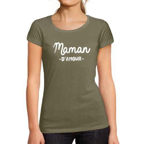 Femme Tee-Shirt Maman D'amour T-Shirt Graphique Éco-Responsable Vintage Cadeau Nouveauté