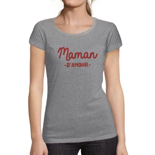 Femme Tee-Shirt Maman D'amour T-Shirt Graphique Éco-Responsable Vintage Cadeau Nouveauté