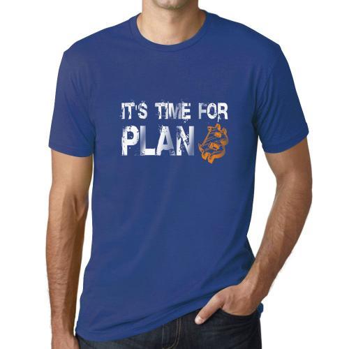 Homme Tee-Shirt Il Est Temps Pour Le Plan B Bitcoin Btc Hodl Crypto - It's Time For Plan B Bitcoin Btc Hodl Crypto - T-Shirt Graphique Éco-Responsable Vintage Cadeau Nouveauté