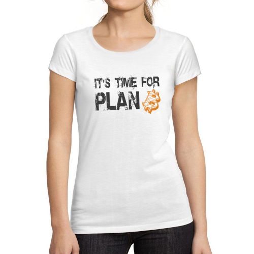 Femme Tee-Shirt Il Est Temps Pour Le Plan B Bitcoin Btc Hodl Crypto - It's Time For Plan B Bitcoin Btc Hodl Crypto - T-Shirt Graphique Éco-Responsable Vintage Cadeau Nouveauté