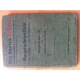 Die Bunten Artikel - The Coloured Articles - Les Articles En Couleur  Hauptwörterliste - List Of Nouns - Liste Des Substantifs