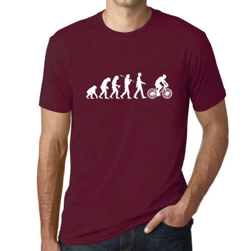 Homme Tee-Shirt Évolution Du Cyclisme - Evolution Of Cycling - T-Shirt Graphique Éco-Responsable Vintage Cadeau Nouveauté